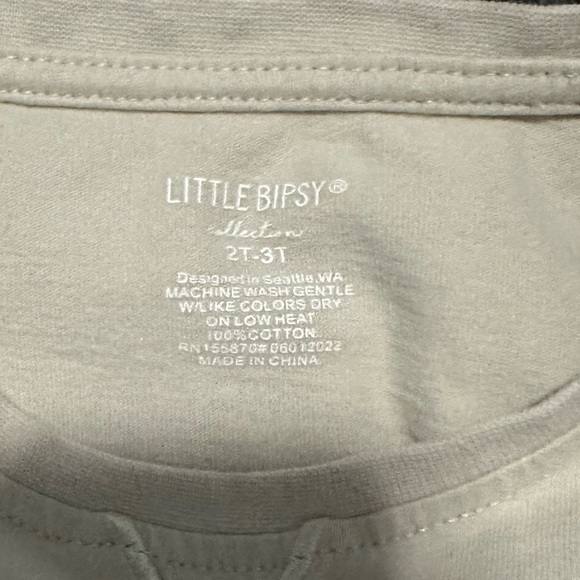 Little Bipsey 2T-3T Off White Long Sleeve Shirt - Picture 3 of 4